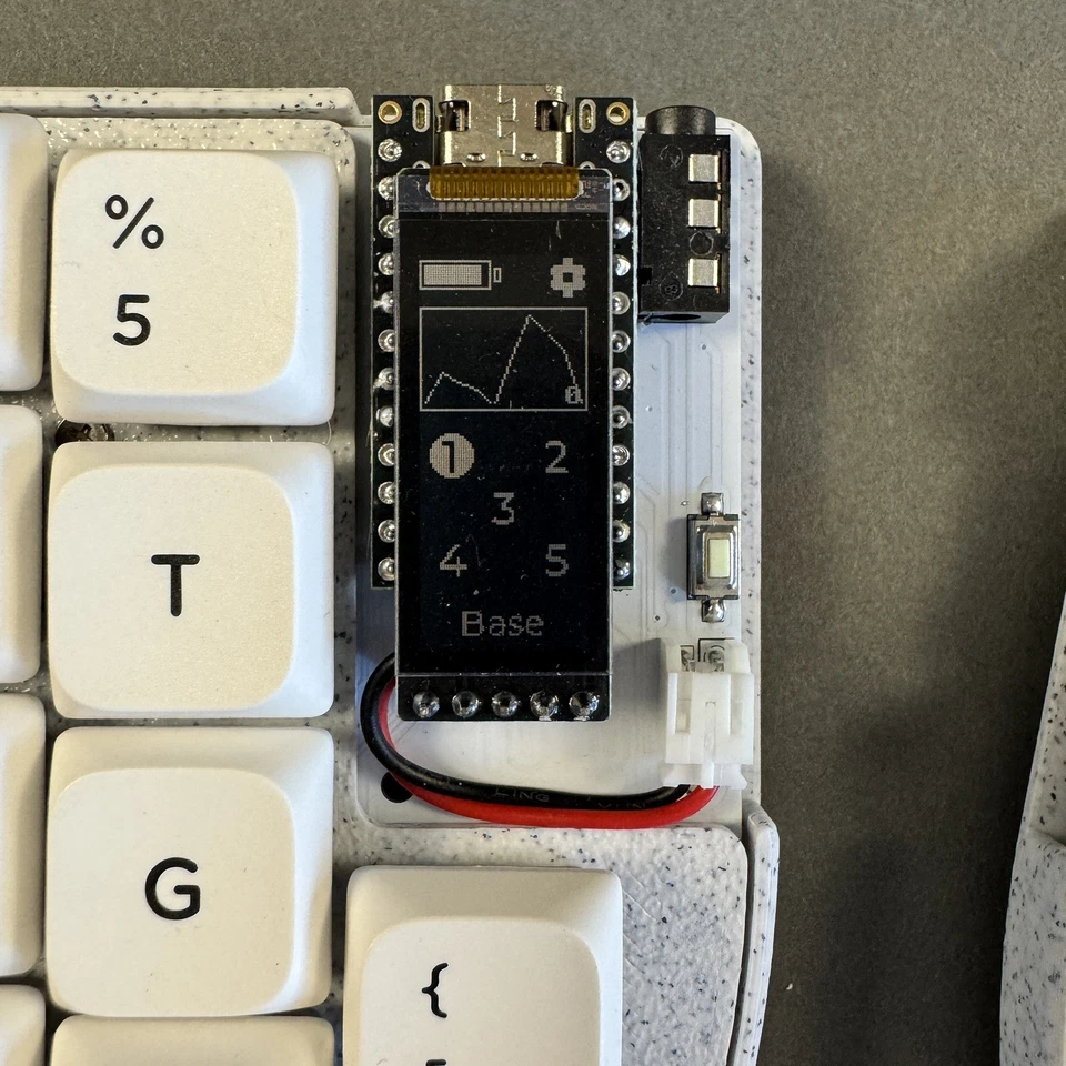 Boardsource Custom Color Marble Wireless Lily58 LP Split Keyboard 58 keys - Image 3 of 4