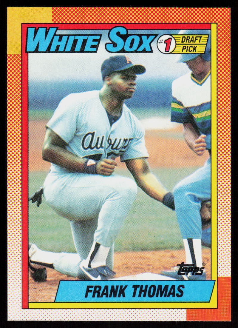1990 Topps Frank Thomas #414 BASEBALL CARD Rookie Chicago White Sox RC