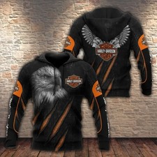 Personalized Harley Racing Davidson 3D Hoodie , Unisex Adults S-5XL