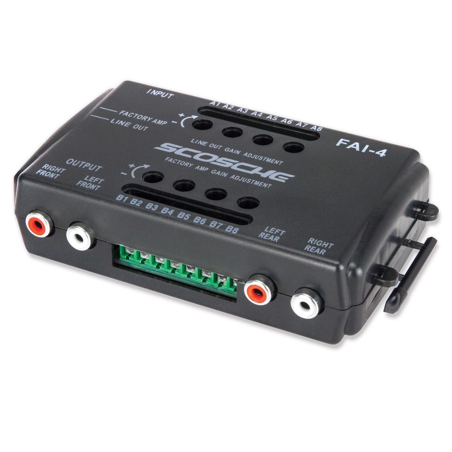 ﻿Scosche 4 Channel Speaker Level Converter Input to RCA