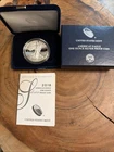 2018 W American Silver Eagle Proof ~ 1 Troy Oz . Silver With Box &COA