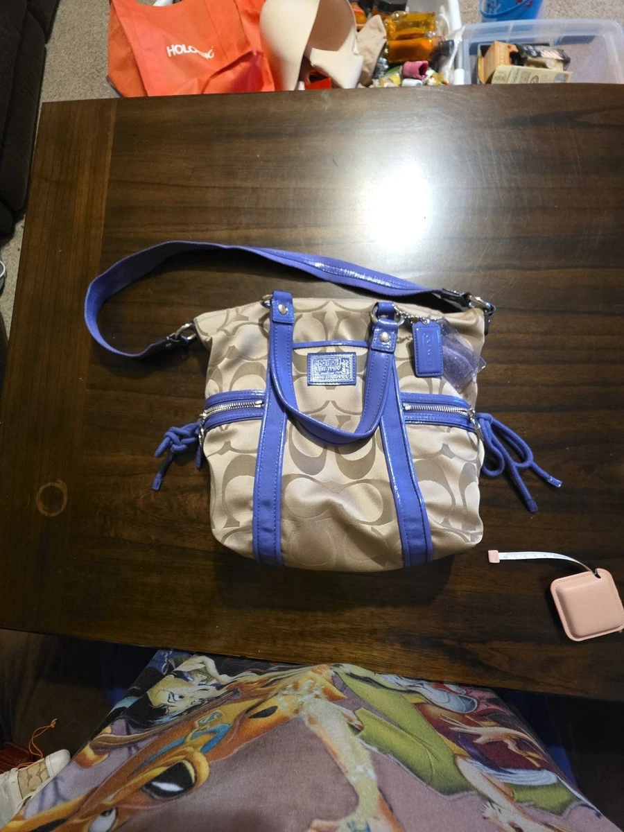 COACH Poppy デニム トートバッグ チェーンハンドル Coach Poppy Denim Exterior Tote Bags & Handbags for Women for sale