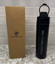 PORSCHE Thermo Drink Bottle - Black - New In Box - 550ml/18.6 fl oz