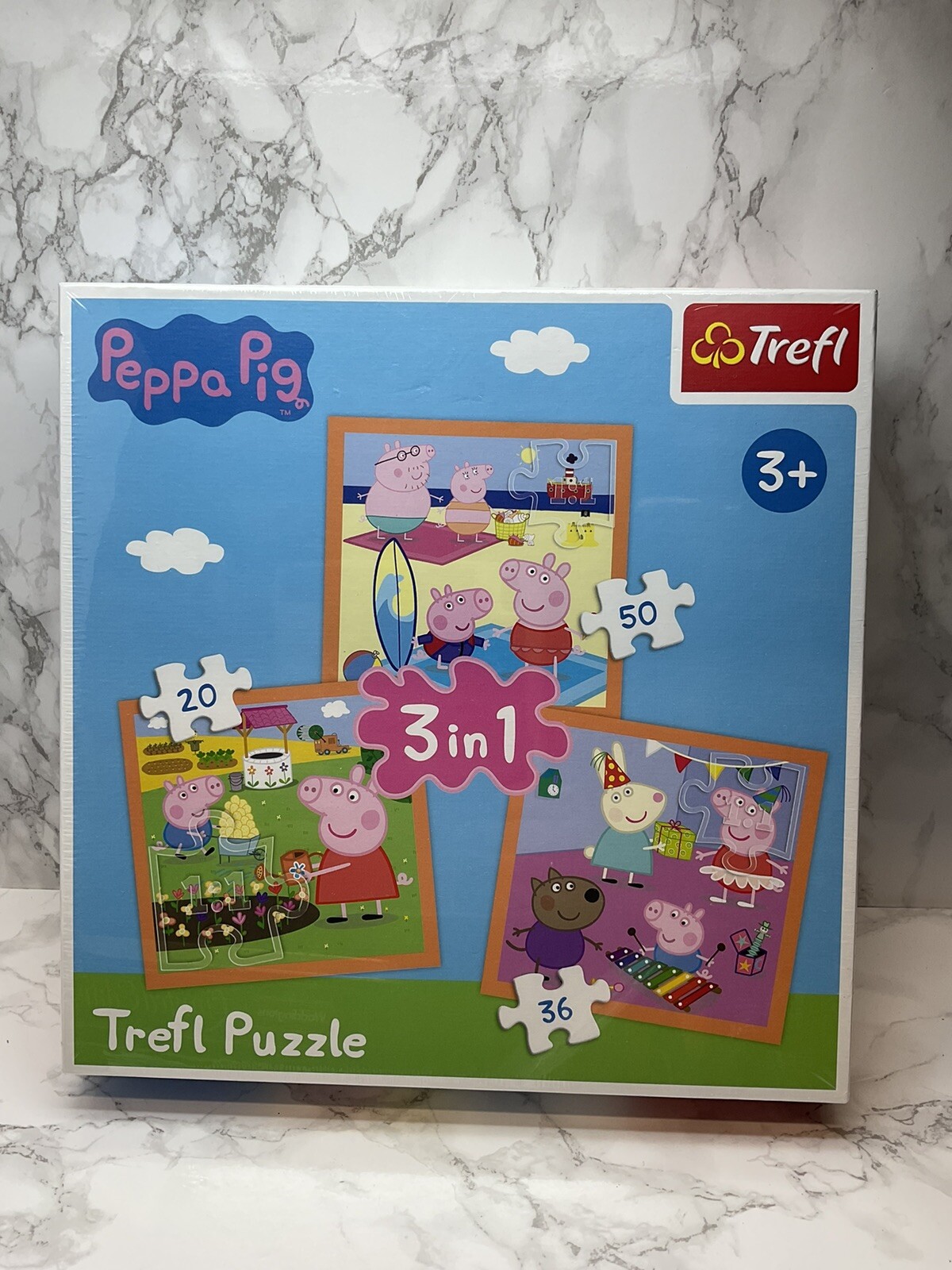 New & Sealed Trefl Peppa Pig 3 In 1 Jigsaw Puzzle 3+ Years