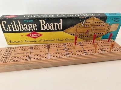 Wood Cribbage Board By Lowe America S Favorite 2 Handed Card Game