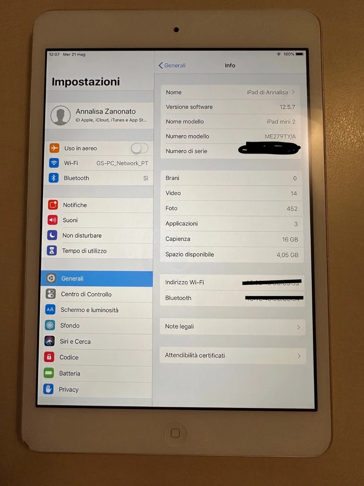Apple Ipad Mini 2, foto 2 di 4