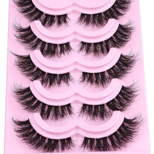 Cluster Wimpern mit Bindung und Dichtung, Nerz flauschige Wimpern D lockiges Katzenauge 12/16 mm - Bild 10 von 11