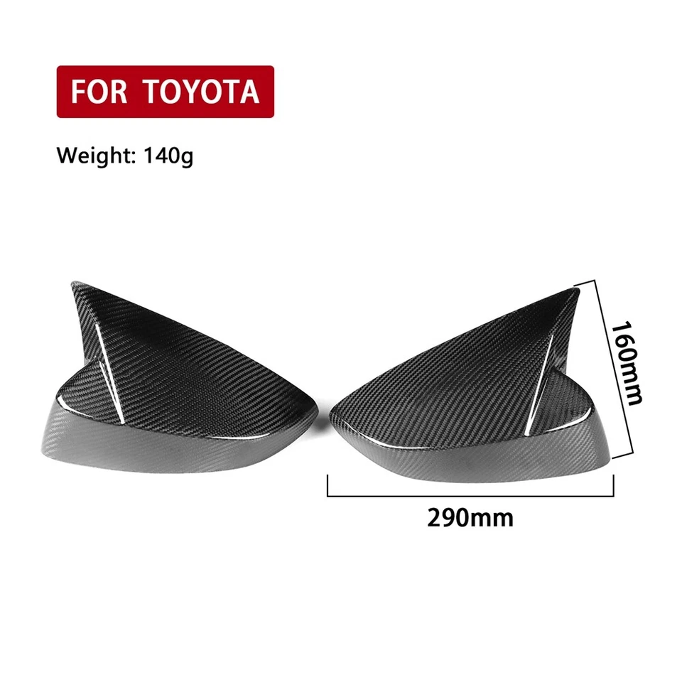 Real Carbon Fiber Side Door Rearview Mirror Cover For Toyota 86 Subaru BRZ 2012+ Foto 2 de 4