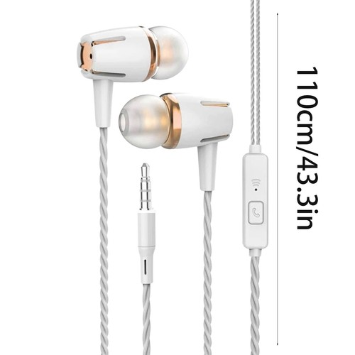 Earphones In Ear Headphones With Microphone Wired Earbuds for Phone Samsung - Picture 3 of 5