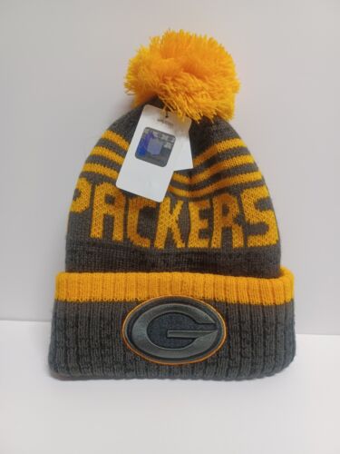 NWT NFL TEAM HEADWEAR GREEN BAY PACKERS HAT BEANIE KNIT STOCKING CAP OFFICIAL - Picture 1 of 3