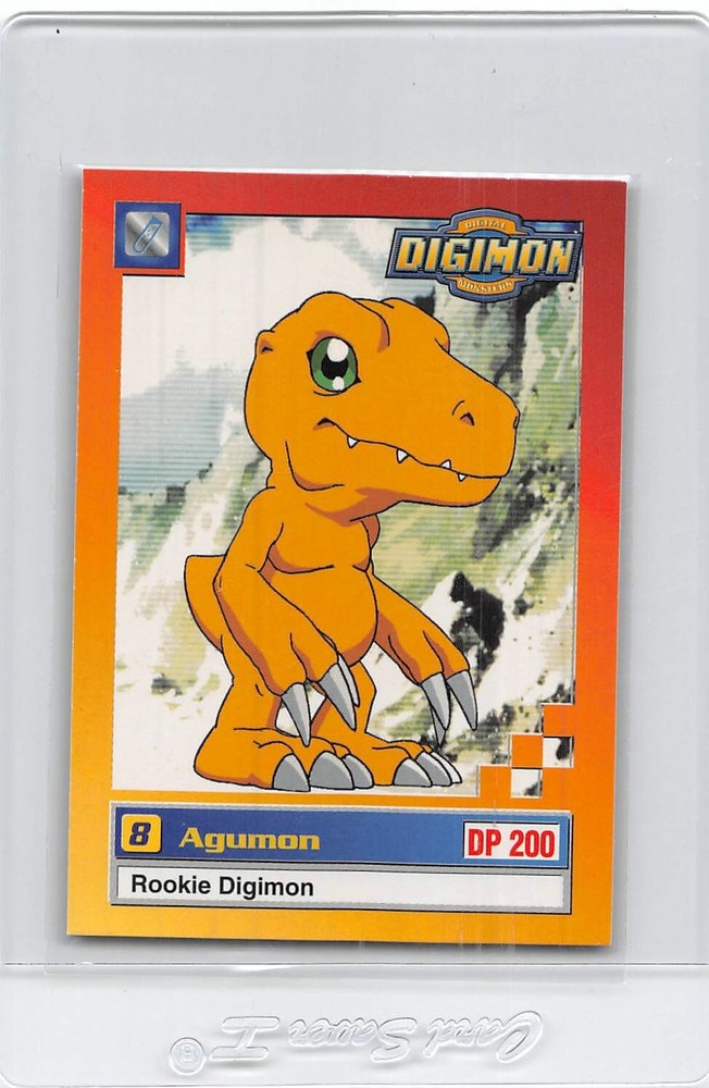 AGUMON 11 of 34 - NON-FOIL - ANIMATED Series 1 - 1999 DIGIMON Upper Deck - NM