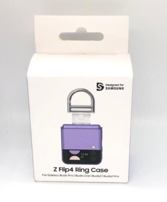 Original Samsung Galaxy Buds 2/Pro/Live Z Flip 4 Ring Cover Case - Bora Purple