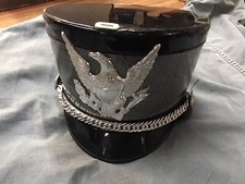 MARCHING BAND HAT-In Original Box-BLACK WITH SILVER EAGLE