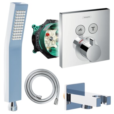 Hansgrohe Shower Select Unterputz Thermostat Wannen Armatur Set UP Jowi Brause