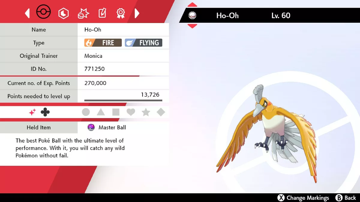 Pokemon Sword & Shield / Event Shiny Legendary Ho-oh Lugia