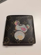 AUTHENTIC LOUIS VUITTON Takashi Murakami Panda Bifold Wallet Monogram Brown LV