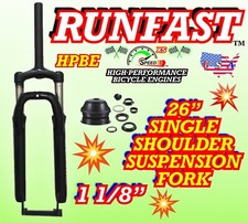 26''Single Shoulder Suspension bicycle Fork and 1 1/8'' headset-triple tree fork