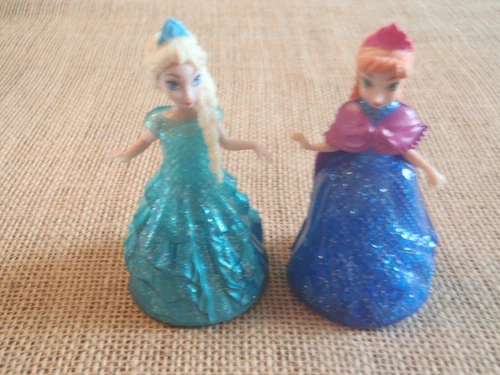 Polly Pocket Disney Princess MagiClip Glitter Glider Frozen Elsa Anna X29