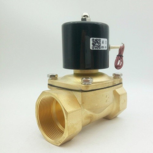 Elettrovalvola in ottone per acqua aria gas normalmente chiusa AC24V 3/4" BSP - Foto 3 di 4