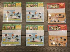Lot Of 6 Vintage Junior Artist Paint by Number 70  s Original Package Lowe