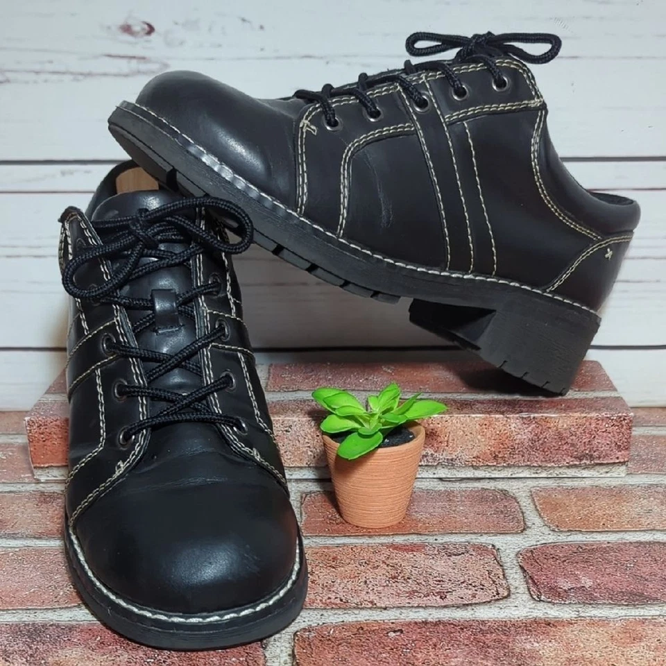 Oxford Grunge Route 66 Negro Indie Whimsigoth Grueso Preppy Años 90 De Colección Y2K 10 Foto 4 de 4