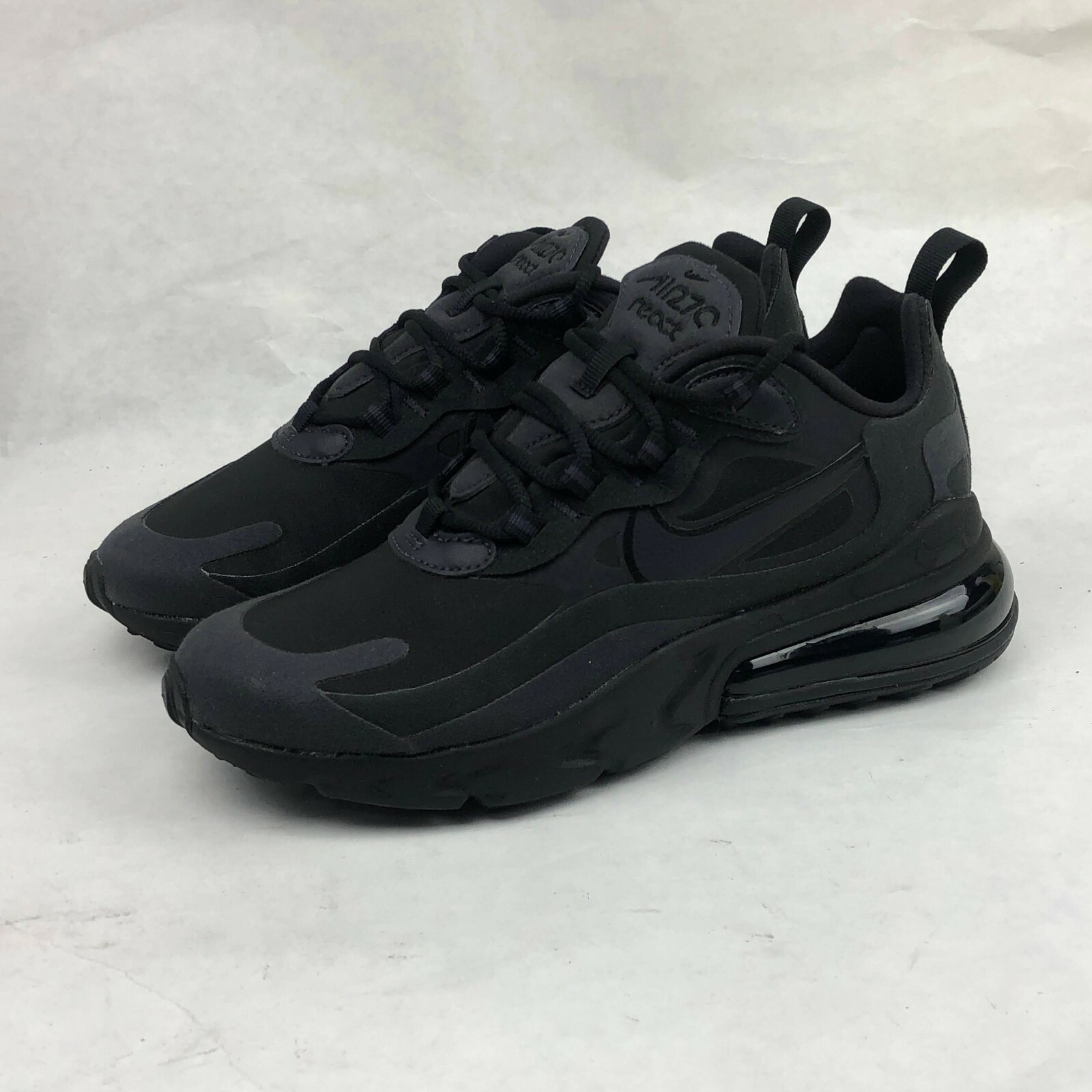 Size 6 Nike Air Max 270 React Triple Black For Sale Online Ebay