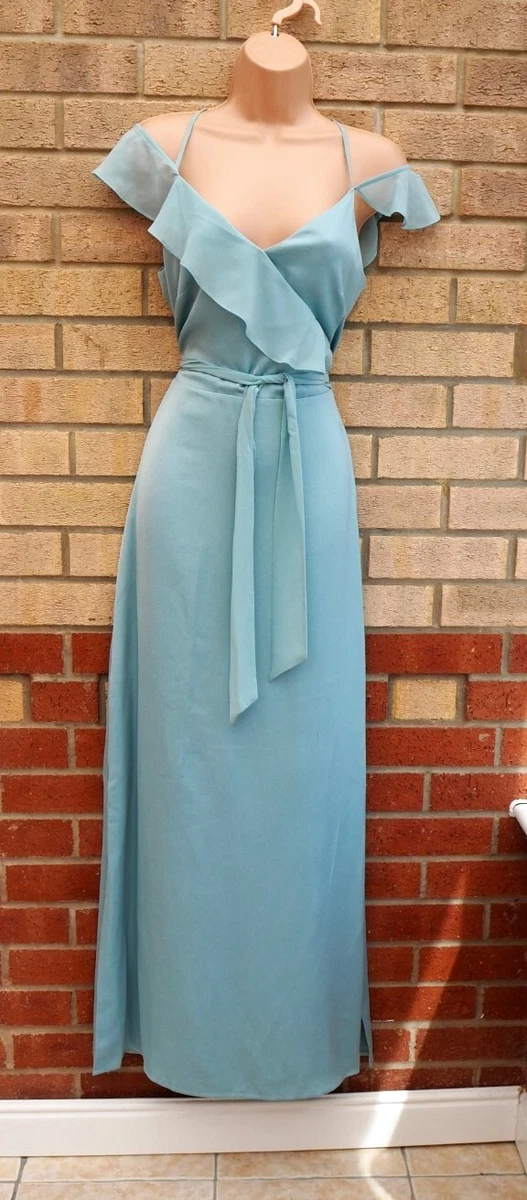 Oasis green top ruffle dress