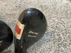 Spalding Sure-Flite Driver & 3 Wood Stainless Shafts RH Wooden Heads 4 Clubs — photo 5