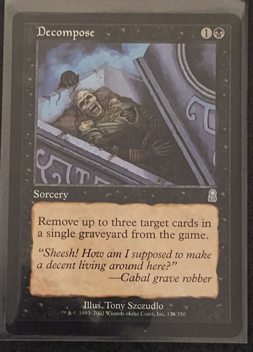 Decompose Light Play, English Magic the Gathering MTG Odyssey