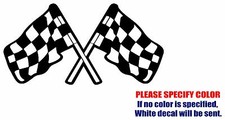 RACING FLAG JDM Funny Vinyl Decal Sticker Car Window Bumper laptop Tablet 12"