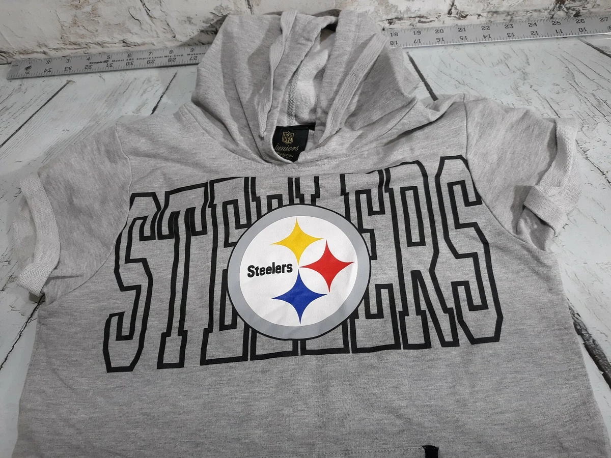 Steelers short hotsell sleeve hoodie