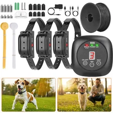 In-Ground Underground Waterproof Electric Dog Pet Fence System 1-3 Shock Collar