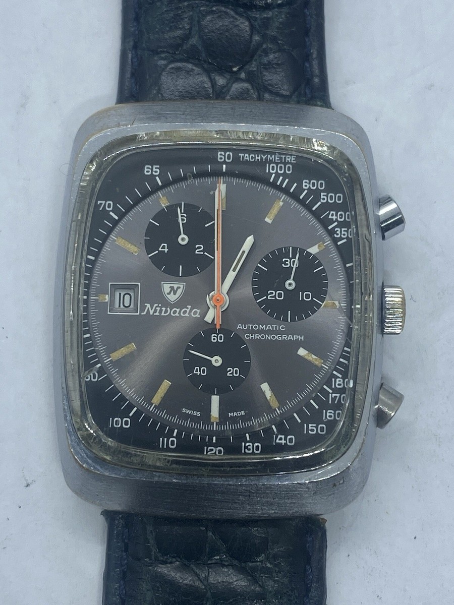 Vintage Nivada Automatic Chronograph ( TDBK Cal.1369 ) Ultra Rare