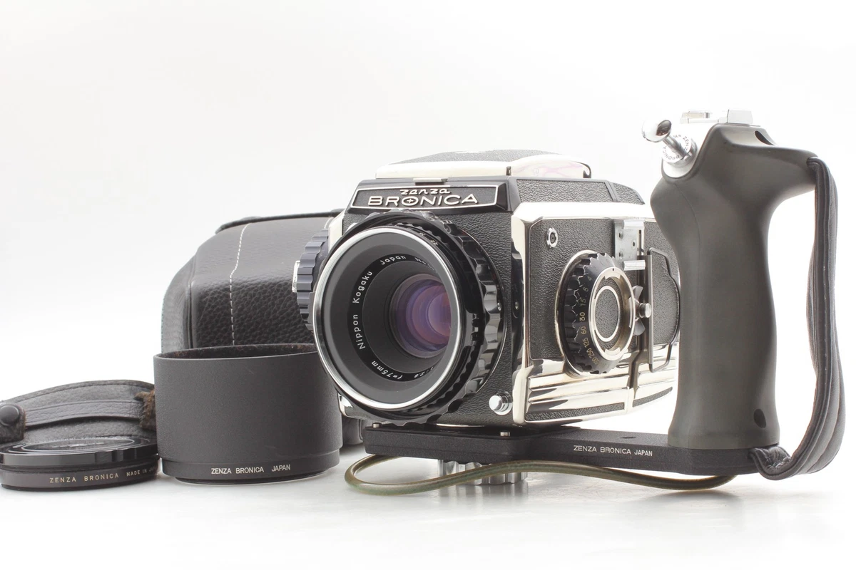 MINT w/ Case ] Zenza BRONICA S2 6x6 Camera Nikkor-P 75mm f2.8 Lens