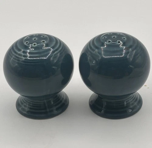 Fiesta Juniper Salt & Pepper Set (Intro 1999) by Homer Laughlin (with stoppers)