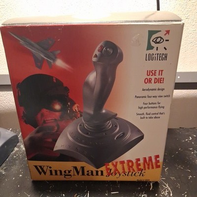 Logitech Wingman Extreme 15 Pin Computer Joystick Model 3002 Vtg Flight Stick