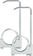 Exhaust Clamp With Hanger 2.5" Exhaust Pipe Universal Clamp On Hanger 2PCS