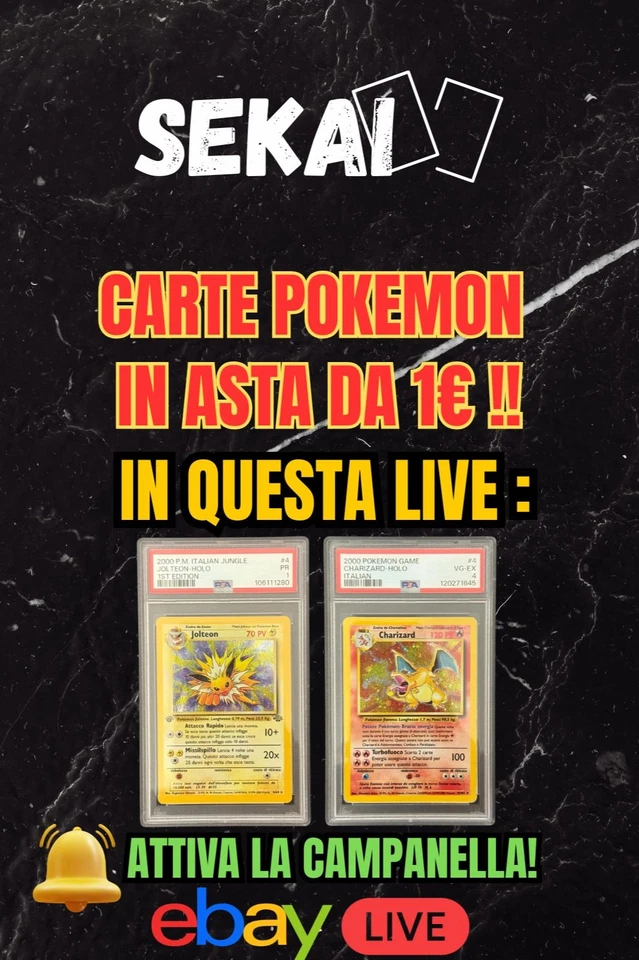 💥ASTE 1€ VINTAGE POKEMON NO RISERVA 💣 - RIP & SHIP Seconda Serata