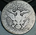 1897 O Barber Quarter 25C Liberty Head Ungraded 90% Silver US Coin CC28475