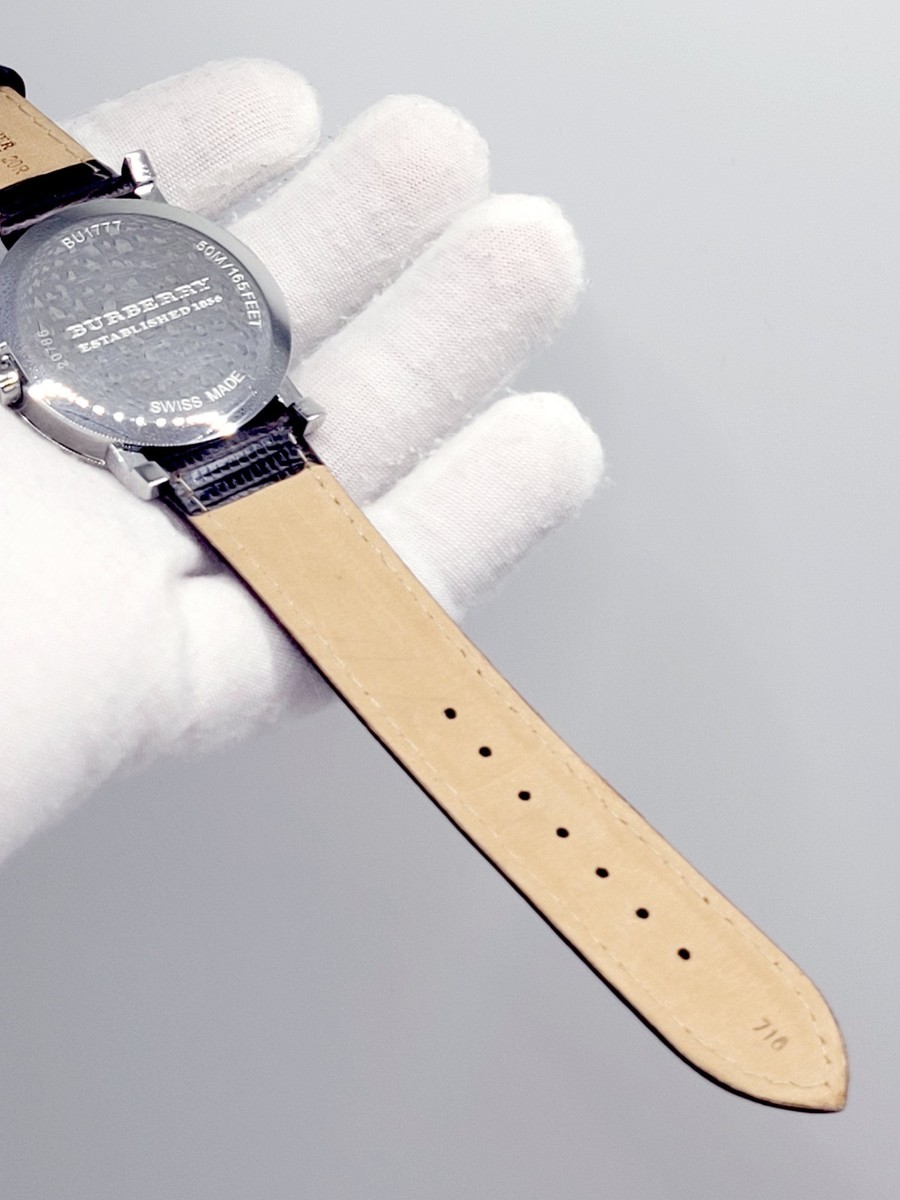 Burberry BU1777 Heritage Swiss Made Leather Mens Watch for sale 