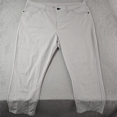 Public Rec Pants Mens 42x25 Grey Lightweight Stretch Performance Polyester Golf