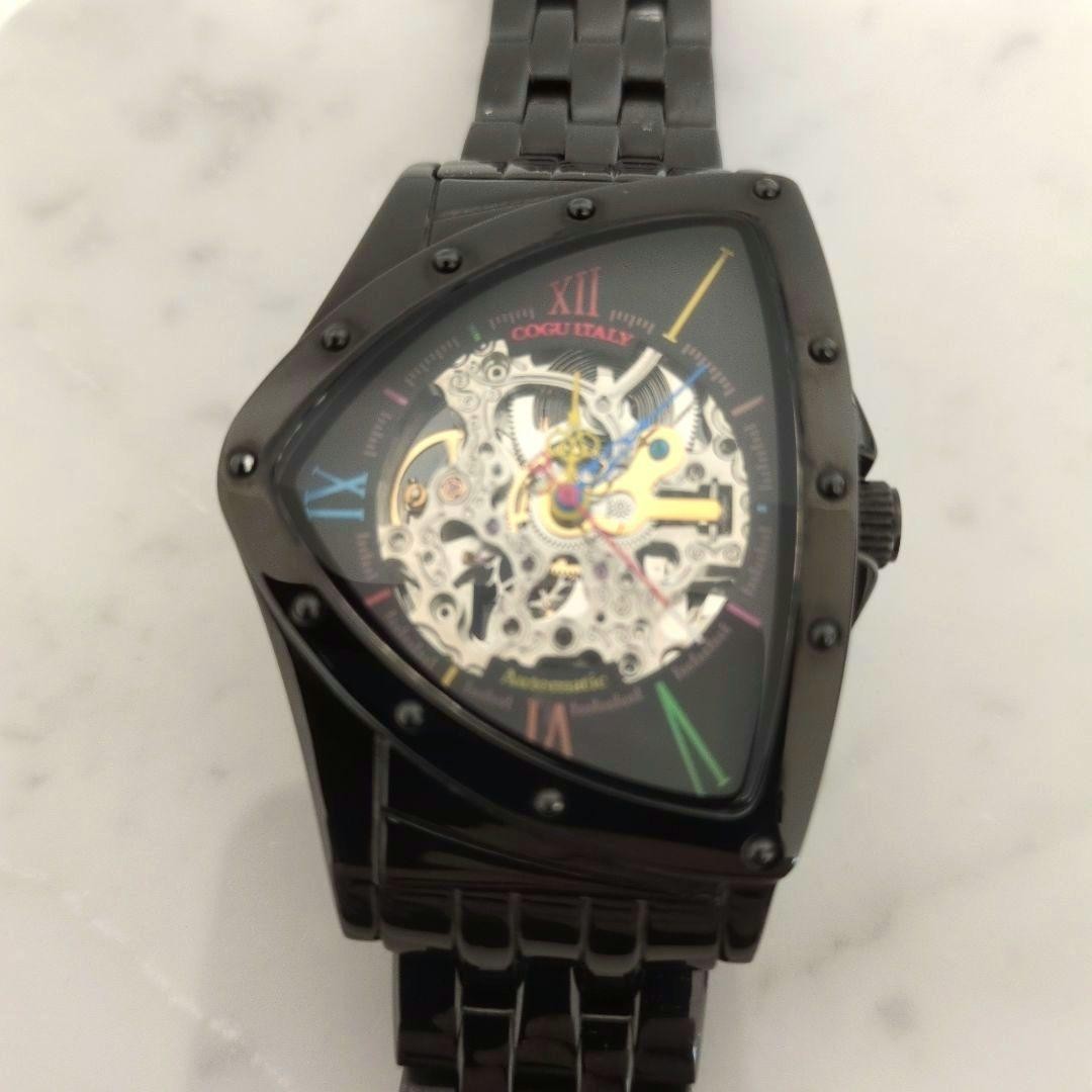 COGU Triangular Skeleton Automatic Watch Multi Co… - image 9