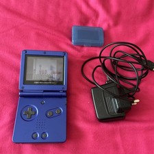 Nintendo Game Boy Advance SP AGS-001 Cobalt Blue Console with charger