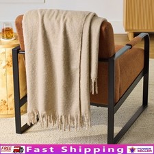 Cozy Faux Mohair Throw Blanket Soft Woven Decorative Home Sofa Bed Reading New