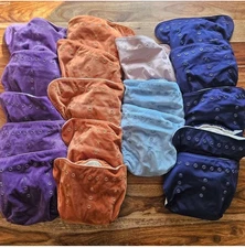 Grovia B.I.G. BIG One Cloth Diaper Lot Set of 18 Buttah and Regular 35-70lbs
