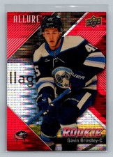 2024-25 Upper Deck Allure - Gavin Brindley #136 Red Rainbow (RC) - Columbus