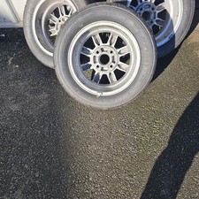 MGB Made in UK - 3 x KN Minator 14J Alloy Wheels, Yokohama track  tyres.