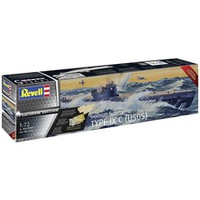 Revell 1/72 German Submarine Model Kit Type IX C U505 800 Piece Platinum Edition