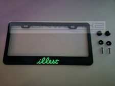 Glowing Illest Holographic Stainless License Plate Holder
