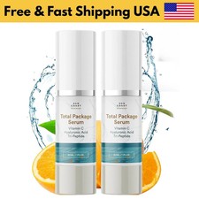 Sun Coast Sciences Total Package Serum w/ Vitamin C Hyaluronic Acid 2 Pack US